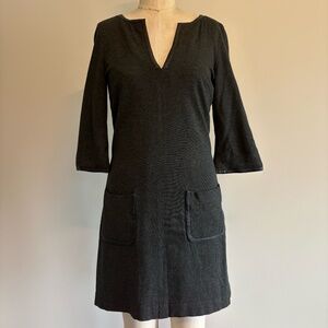 Trina Turk Charcoal Dress with 3/4 Sleeve